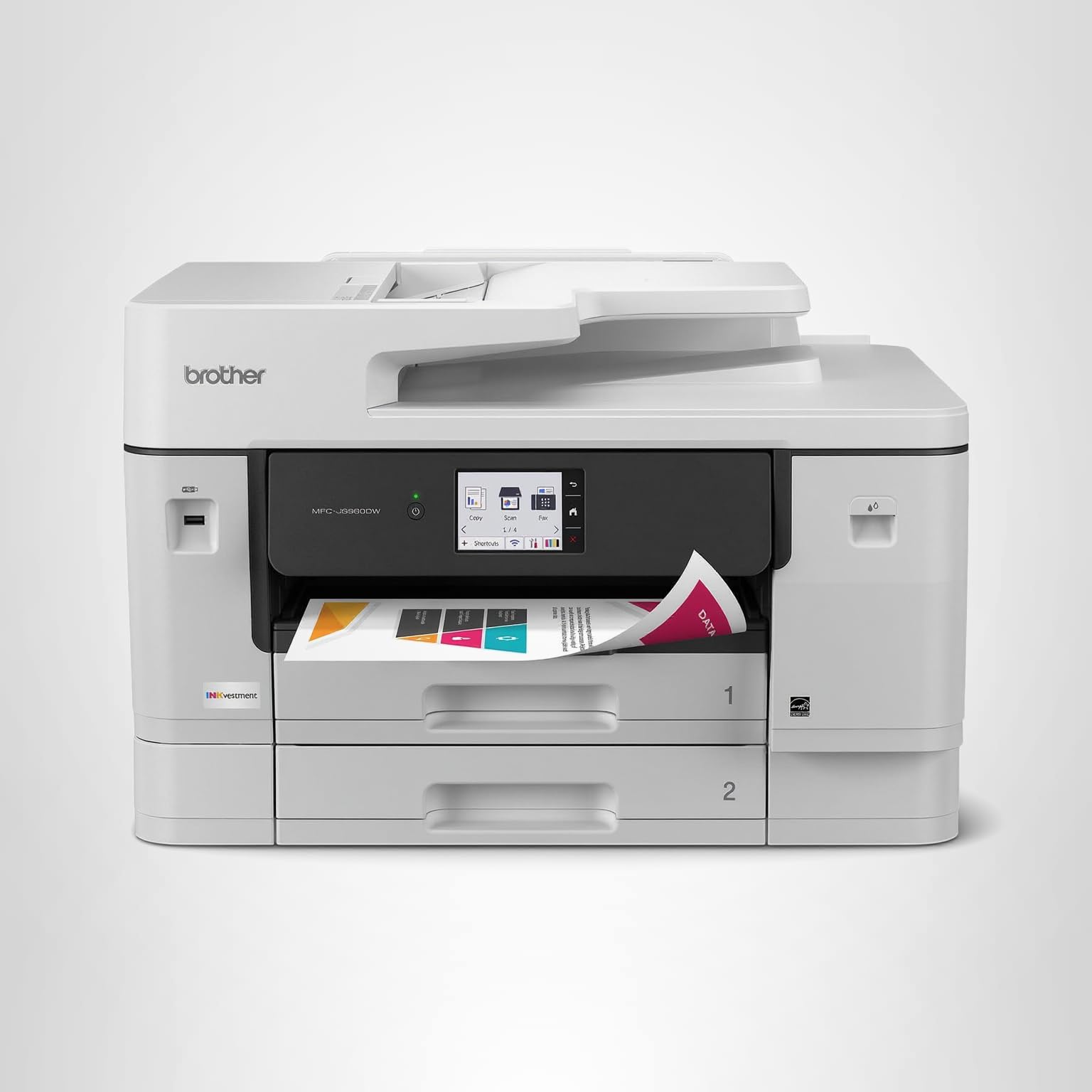 Brother INKvestment 6960 Wireless Color Inkjet All-in-One Printer with 11”x17” Capabilities and 3.5” Color Touchscreen | Includes Refresh Subscription Trial(1) (MFC-J6960DW) - Image 10