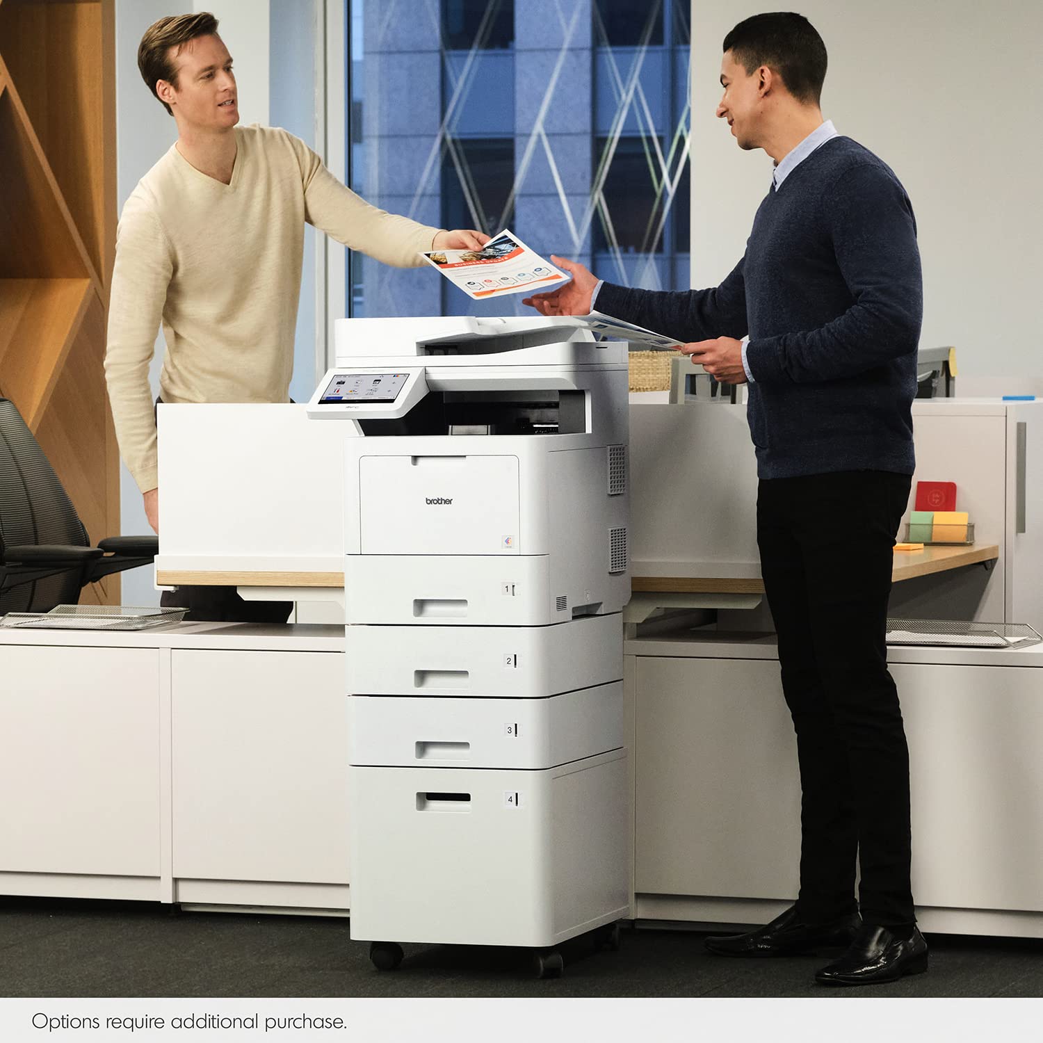 Brother MFC‐L9610CDN Enterprise Color Laser All‐in‐One Printer with Fast Printing, Large Paper Capacity, and Advanced Security Features - Image 6