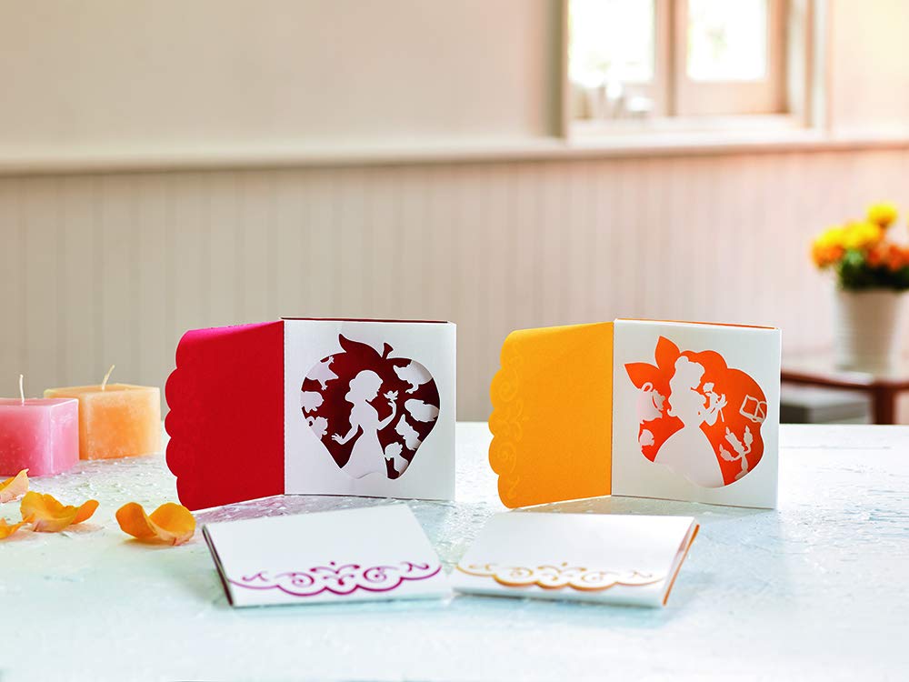 Brother ScanNCut Disney Snow White and Belle Paper Craft Collection CADSNP06, Includes 30 Intricate Designs for Shadowboxes, Pop-Up Cards, Rhinestone Templates and More - Image 8