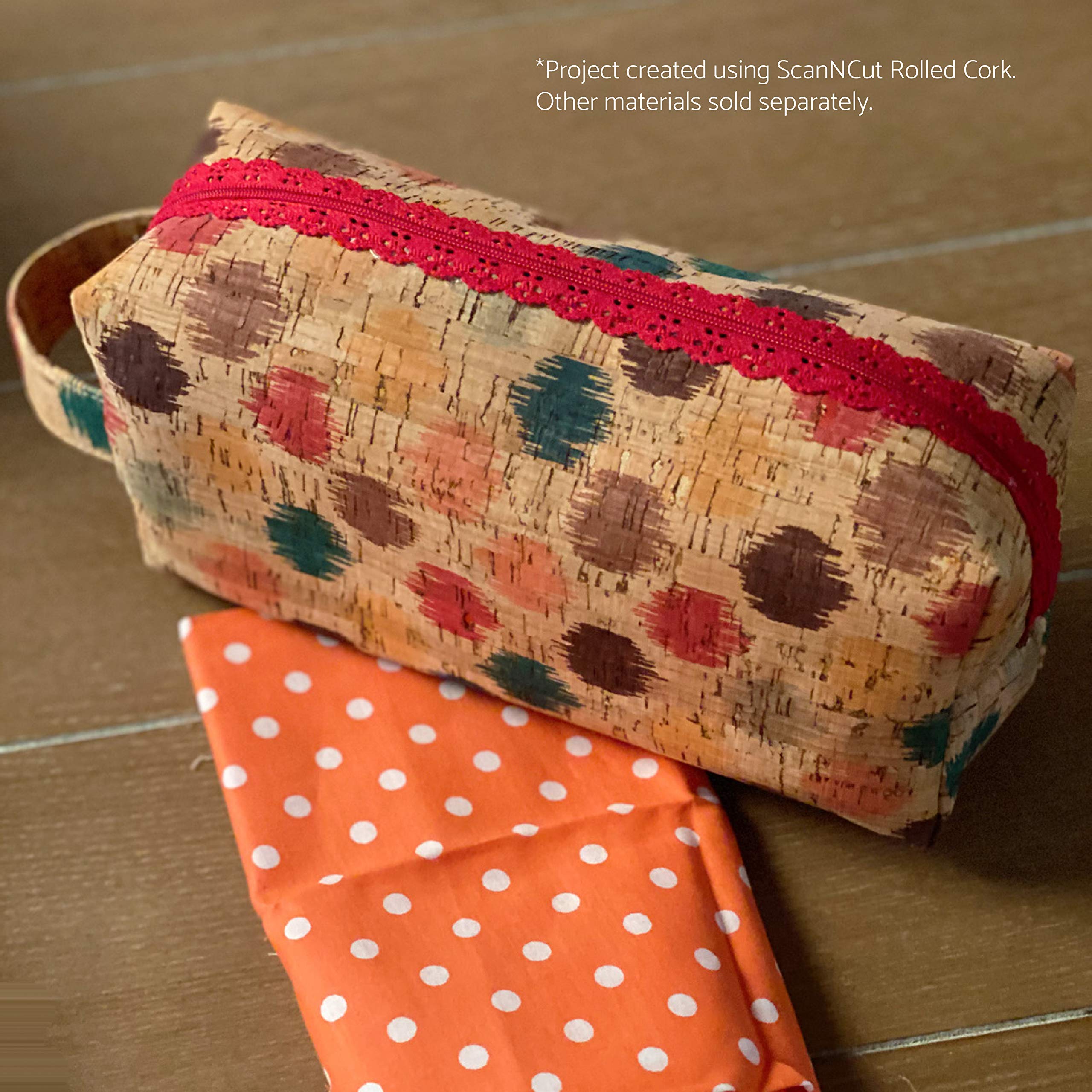 Brother ScanNCut Rolled Cork Fabric Brush Strokes Pattern - Image 6